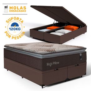 Cama-Box-Bau-com-Colchao-de-Molas-Ensacadas-Mega-Pillow-Queen-158cm