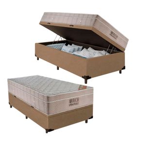 Cama-Box-Bau-com-Colchao-de-Molas-Ensacadas-Ortobom-Airtech-Solteiro-88cm