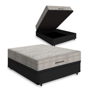 Cama-Box-Bau-com-Colchao-de-Molas-Ensacadas-Ortobom-AirTech-SpringPocket-Casal-138cm