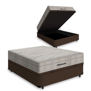 Cama-Box-Bau-com-Colchao-de-Molas-Ensacadas-Ortobom-AirTech-SpringPocket-Casal-138cm
