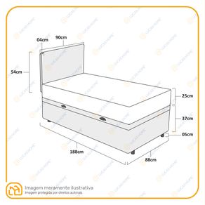 Cama-Box-Bau-com-Colchao-de-Molas-Ensacadas-Ortobom-AirTech-SpringPocket-Solteiro-88cm