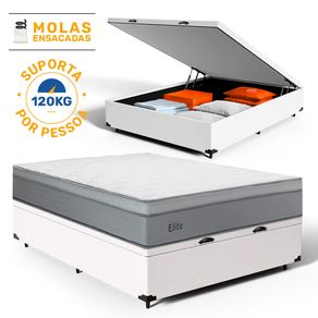 Cama-Box-Bau-com-Colchao-de-Molas-Ensacadas-Pillow-In-Elite-Casal-138cm