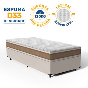 Cama-Box-com-Colchao-de-Espuma-D33-Anjos-Double-Face-Air-Pro-Solteiro-88cm