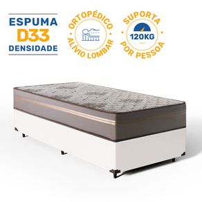 Cama-Box-com-Colchao-de-Espuma-D33-Millenium-One-Face-Solteiro-88cm