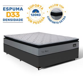 Cama-Box-com-Colchao-de-Espuma-D33-Pillow-Top-Maxx-Casal-138cm
