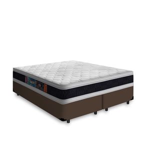 Cama-Box-com-Colchao-de-Espuma-D45-Castor-Black-White-Double-Face-Super-King-193cm
