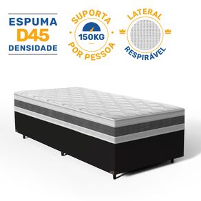Cama-Box-com-Colchao-de-Espuma-D45-Double-Face-Air-Pro-Forca-Anjos-Solteiro-88cm