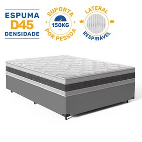 Cama-Box-com-Colchao-de-Espuma-D45-Double-Face-Air-Pro-Forca-Anjos-Viuva-128cm