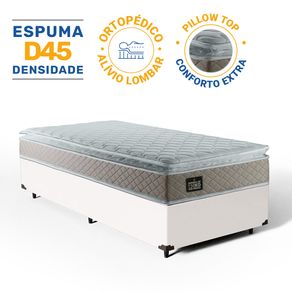 Cama-Box-com-Colchao-de-Espuma-D45-Pillow-Top-Strong-Solteiro-88cm