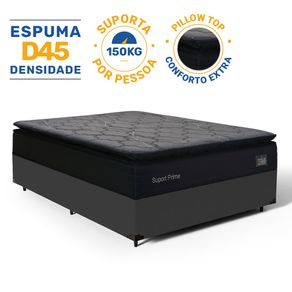 Cama-Box-com-Colchao-de-Espuma-D45-Pillow-Top-Suport-Prime-Casal-138cm