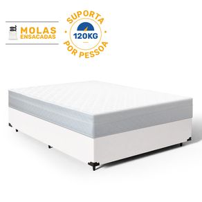 Cama-Box-com-Colchao-de-Molas-Ensacadas-Classic-Maxx-White-Casal-138cm
