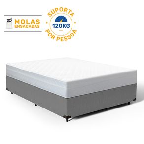 Cama-Box-com-Colchao-de-Molas-Ensacadas-Classic-Maxx-White-Casal-138cm