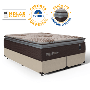 Cama-Box-com-Colchao-de-Molas-Ensacadas-Mega-Pillow-Queen-158cm