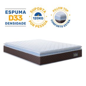 Colchao-de-Espuma-D33-Pillow-Top-Comfort-Luxo-Casal-138cm