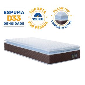 Colchao-de-Espuma-D33-Pillow-Top-Comfort-Luxo-Solteiro-88cm