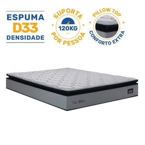 Colchao-de-Espuma-D33-Pillow-Top-Maxx-Casal-138cm