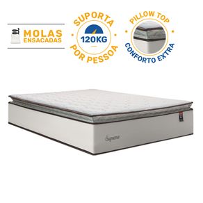 Colchao-de-Molas-Ensacadas-Pillow-Top-Supreme-Lux-Queen-158cm