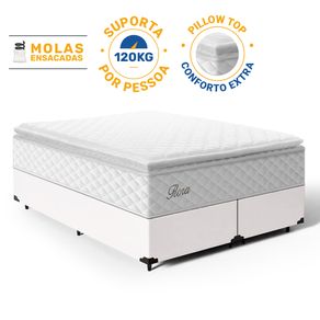 Cama-Box-com-Colchao-de-Molas-Ensacadas-Pillow-Top-Flora-Queen-158cm