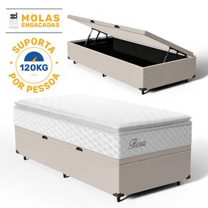 Cama-Box-Bau-com-Colchao-de-Molas-Ensacadas-Pillow-Top-Flora-Solteiro-88cm
