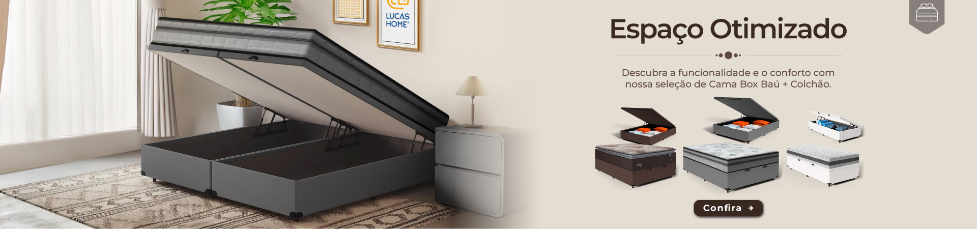 Banner Cama Box Bau e Colchão