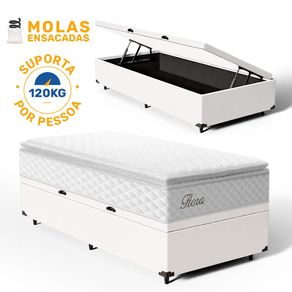 Cama-Box-Bau-com-Colchao-de-Molas-Ensacadas-Pillow-Top-Flora-Solteiro-88cm