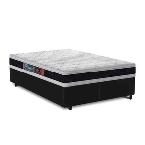 Cama-Box-Queen-Preta---Colchao-De-Espuma-D45---Castor---Black-White-Double-Face---158x198x62cm