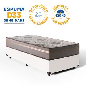 Cama-Box-com-Colchao-de-Espuma-D33-Millenium-One-Face-Solteiro-88cm
