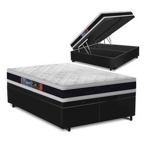 Cama-Box-Bau-Queen-Preta---Colchao-Espuma-D45---Castor---Black-White-Double-Face-158x198x69cm